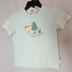 NWT Peter Alexander Winnie the Pooh Christmas T-shirt PJ Shirt Kids Size 6